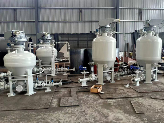 सीमेंट हूपर के लिए 300t / H घने चरण वायवीय पाउडर संदेश प्रणाली पंप